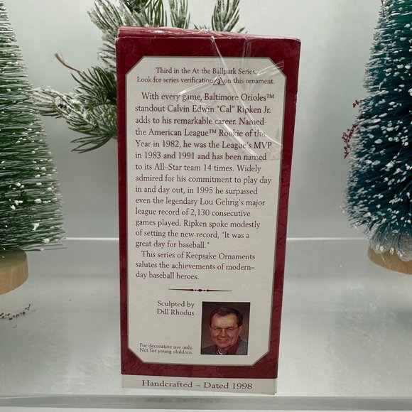 Hallmark Keepsake Series Christmas Holiday Ornament Cal Ripken Jr. Sports - Picture 2 of 7